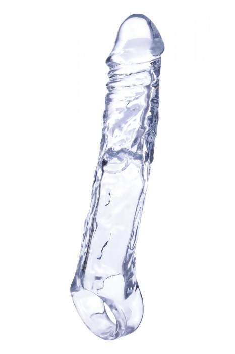 Прозрачная насадка-удлинитель Length Enhancer с подхватом - 22,3 см. - NMC - в Волжском купить с доставкой