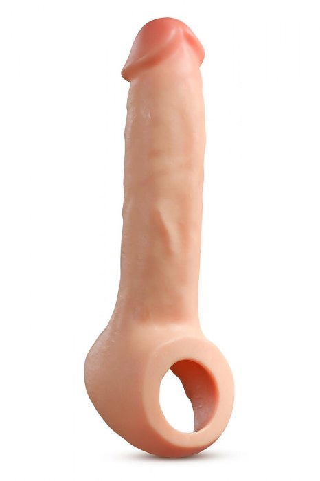 Телесная насадка-удлинитель Thrive 8.75 Inch Realistic Penis Extender Sleeve - 22,2 см. - Blush Novelties - в Волжском купить с доставкой