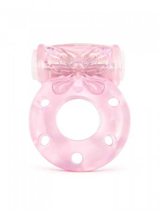 Розовое эрекционное виброкольцо с бабочкой - 1137 - в Волжском купить с доставкой