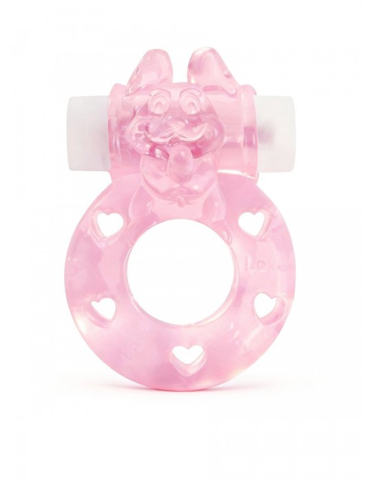 Розовое эрекционное виброкольцо в форме зайчика - 1137 - в Волжском купить с доставкой