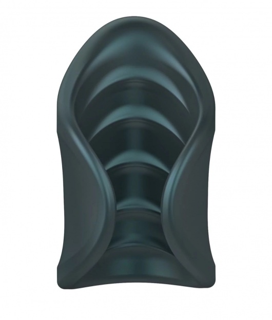 Серый сквозной мастурбатор с вибрацией Manwan Starter - Manwan - в Волжском купить с доставкой