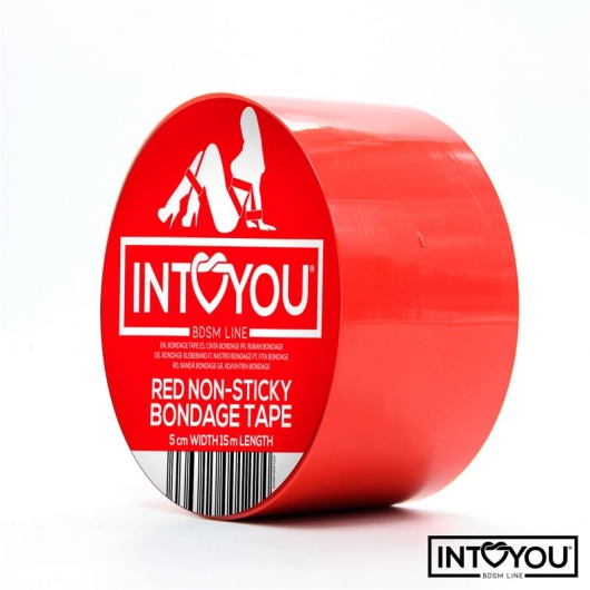 Красный скотч для фиксации Non-Sticky Bondage Tape - 15 м. - Intoyou - купить с доставкой в Волжском