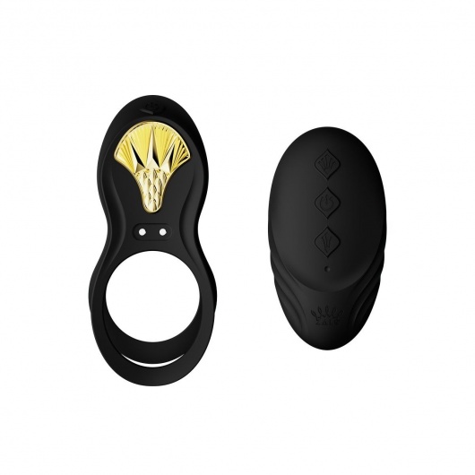 Черное эрекционное виброкольцо Bayek с пультом ДУ - Zalo - в Волжском купить с доставкой