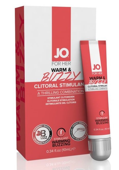 Клиторальный крем JO WARM   BUZZY CLITORAL GEL - 10 мл. - System JO - купить с доставкой в Волжском