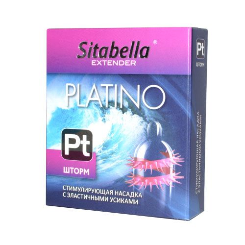 Стимулирующая насадка со спиралью из усиков Platino  Шторм - Sitabella - купить с доставкой в Волжском