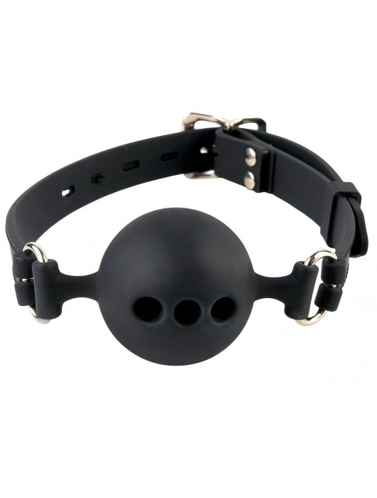 Силиконовый кляп-шар с отверстиями для дыхания Silicone Breathable Ball Gag Small - Pipedream - купить с доставкой в Волжском