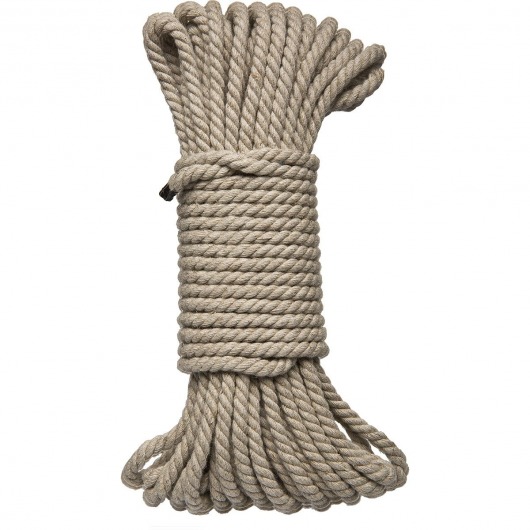 Бондажная пеньковая верёвка Kink Bind   Tie Hemp Bondage Rope 50 Ft - 15 м. - Doc Johnson - купить с доставкой в Волжском