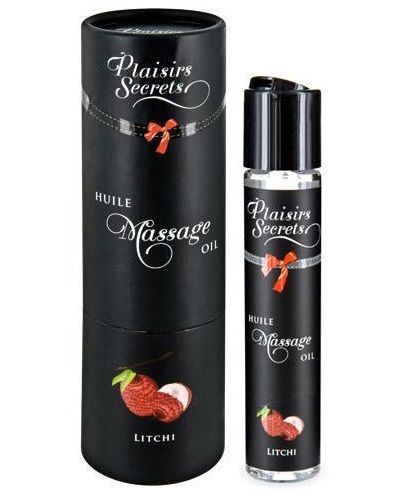 Массажное масло с ароматом личи Huile de Massage Gourmande Litchi - 59 мл. - Plaisir Secret - купить с доставкой в Волжском