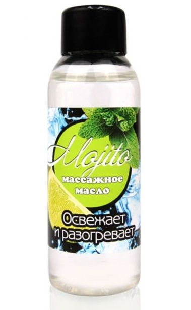 Массажное масло для тела Mojito с ароматом лайма - 50 мл. - Биоритм - купить с доставкой в Волжском