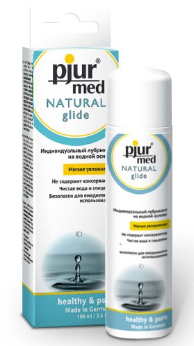 Нейтральный лубрикант на водной основе pjur MED Natural glide - 100 мл. - Pjur - купить с доставкой в Волжском