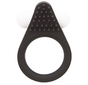 Чёрное эрекционное кольцо LIT-UP SILICONE STIMU RING 1 BLACK - Dream Toys - в Волжском купить с доставкой