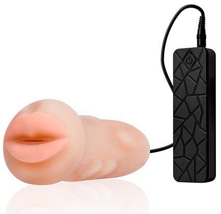 Мастурбатор-ротик с вибрацией REALSTUFF VIBRATING MASTURBATOR MOUTH - Dream Toys - в Волжском купить с доставкой