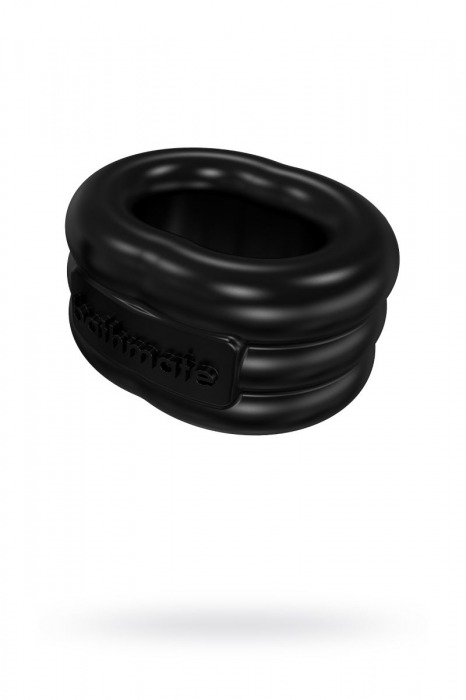 Чёрное эрекционное виброкольцо Stretch - Bathmate - в Волжском купить с доставкой