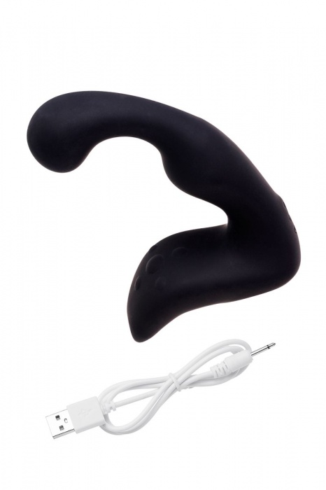 Чёрный изогнутый вибростимулятор простаты Erotist - Erotist Adult Toys - в Волжском купить с доставкой