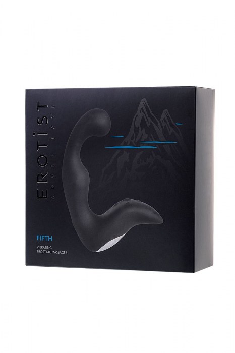 Чёрный изогнутый вибростимулятор простаты Erotist - Erotist Adult Toys - в Волжском купить с доставкой