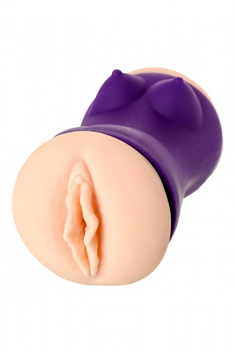 Двухсторонний мастурбатор JOS YARA в фиолетовой колбе - JOS - в Волжском купить с доставкой