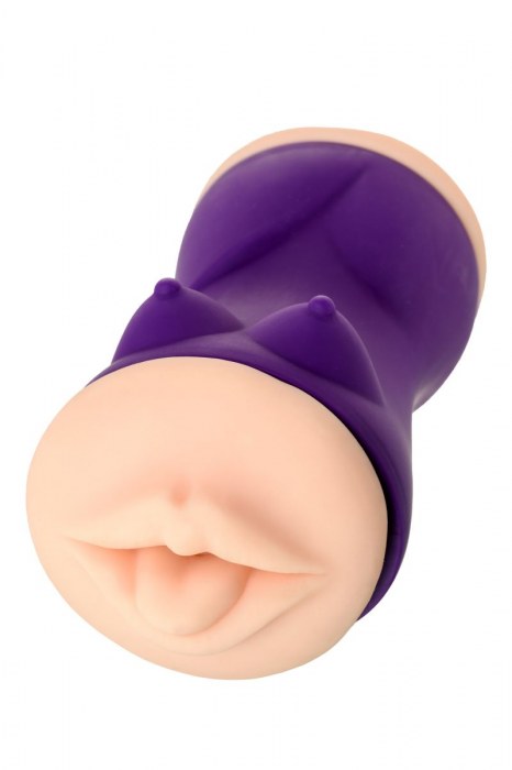 Двухсторонний мастурбатор JOS YARA в фиолетовой колбе - JOS - в Волжском купить с доставкой