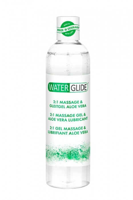 Гель-смазка 2-в-1 MASSAGE   LUBRICANT ALOE VERA - 300 мл. - Waterglide - купить с доставкой в Волжском