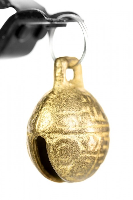 Черно-золотистые зажимы для сосков TOYFA Theatre - ToyFa - купить с доставкой в Волжском