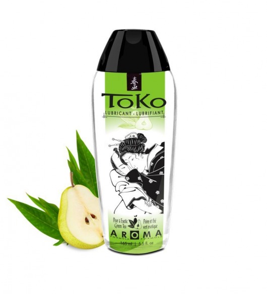 Интимный гель TOKO Pear   Exotic Green Tea с ароматом груши и зеленого чая - 165 мл. - Shunga - купить с доставкой в Волжском