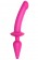Ярко-розовый двусторонний фаллоимитатор Switch Plug-In Semi-Realistic Size L - Strap-on-me купить с доставкой в интернет-магазине Orgasmix в Волжском Ярко-розовый двусторонний фаллоимитатор Switch Plug-In Semi-Realistic Size L - Strap-on-me