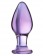 Стеклянная анально-вагинальная пробка - 11 см. - Sexus купить с доставкой в интернет-магазине Orgasmix в Волжском Стеклянная анально-вагинальная пробка - 11 см. - Sexus
