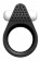 Чёрное эрекционное кольцо LIT-UP SILICONE STIMU RING 1 BLACK - Dream Toys - в Волжском купить с доставкой Чёрное эрекционное кольцо LIT-UP SILICONE STIMU RING 1 BLACK - Dream Toys - в Волжском купить с доставкой