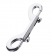 Серебристый двухсторонний карабин TOYFA Metal - ToyFa - купить с доставкой в Волжском Серебристый двухсторонний карабин TOYFA Metal - ToyFa - купить с доставкой в Волжском